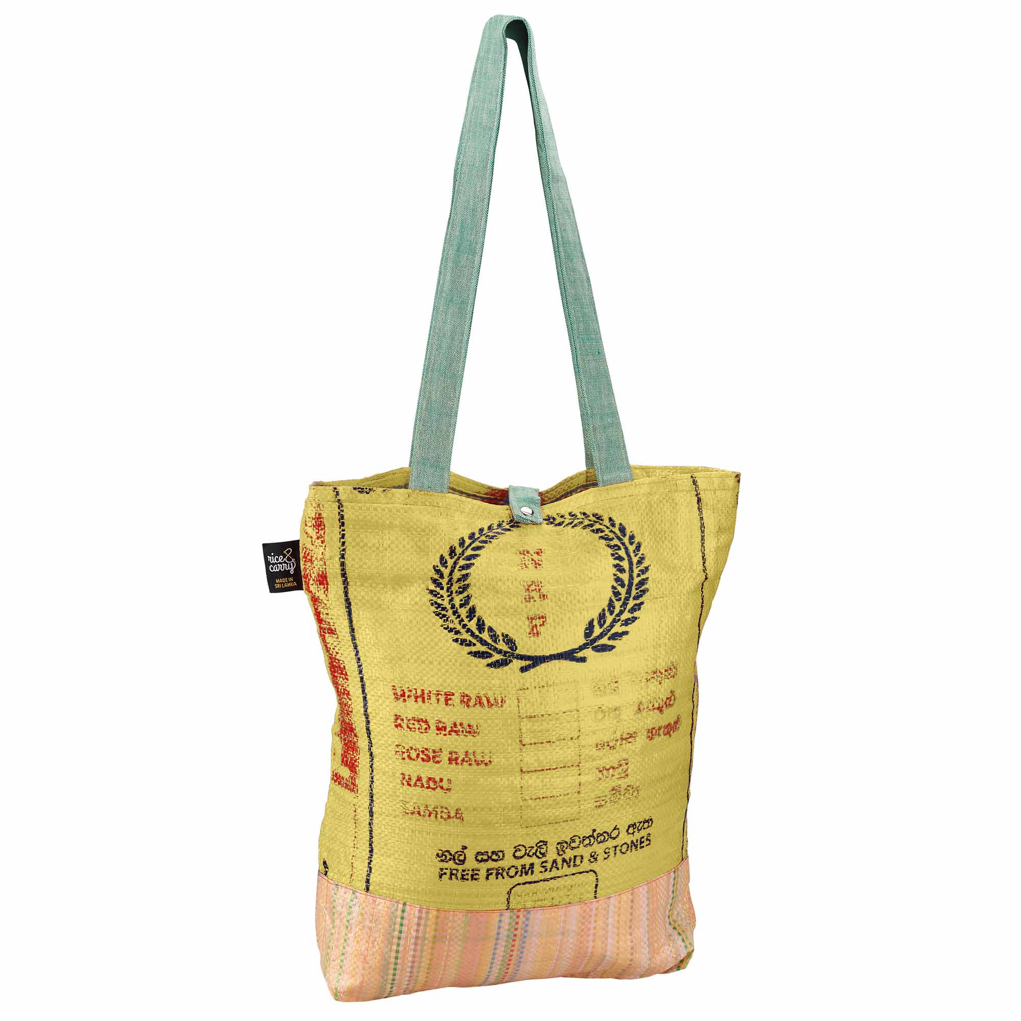 Einkaufstasche aus recycelten Reissack Ri4 [Varianten] - Beadbags Upcycling  Shop